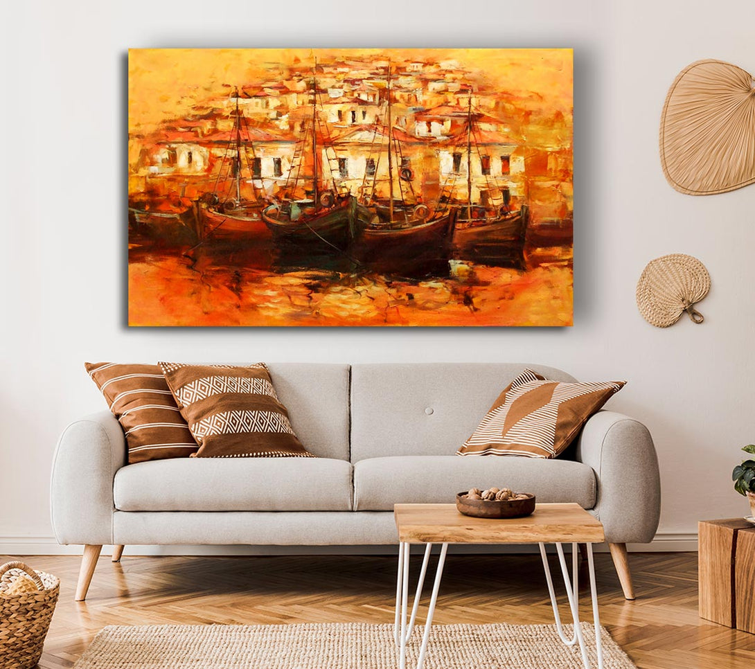  A Canvas Print of Venice Gondola 3 Canvas Print
