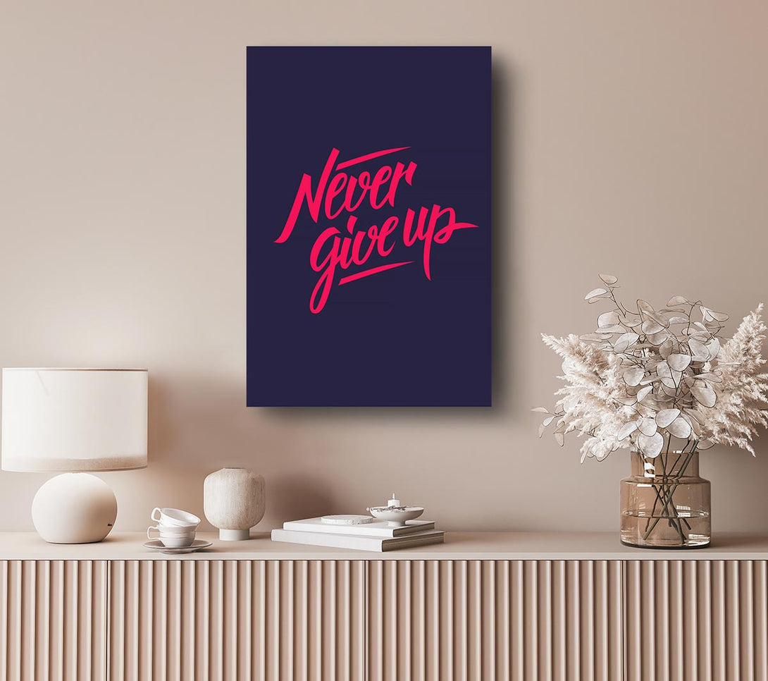 Picture of Never Give Up 1 Canvas Print Wall Art