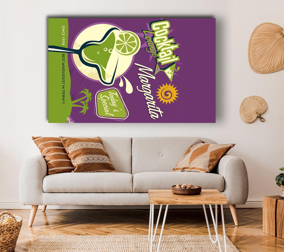  A Canvas Print of Margarita Cocktail Canvas Wall Art