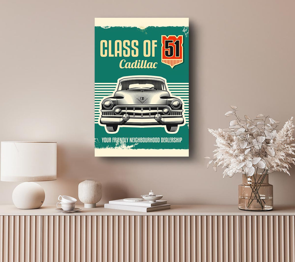 Picture of Classic Cadillac Canvas Print Wall Art