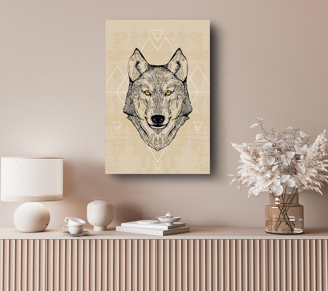 Picture of Wolf Head Canvas Print Wall Art