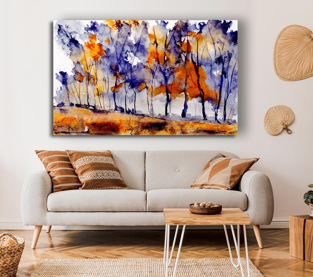 Picture of Autumn Trees Canvas Print Wall Art