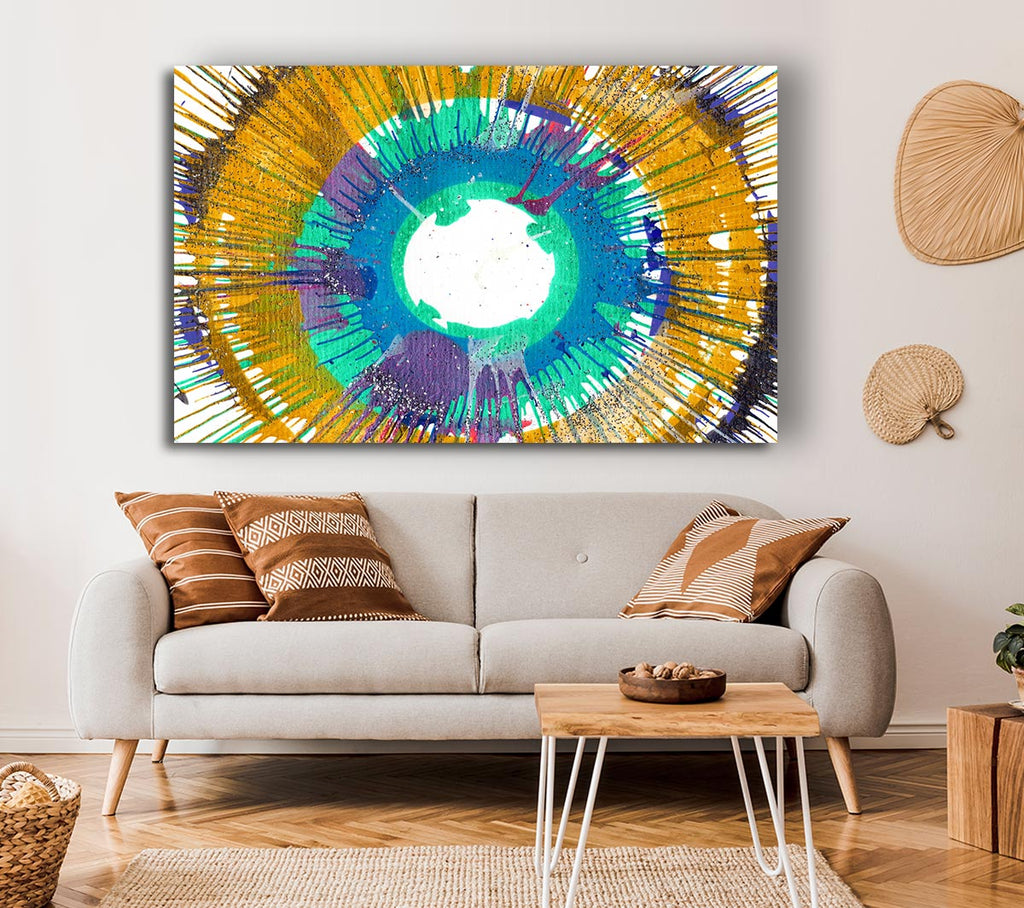 Picture of Sun Ray Illusion Canvas Print Wall Art