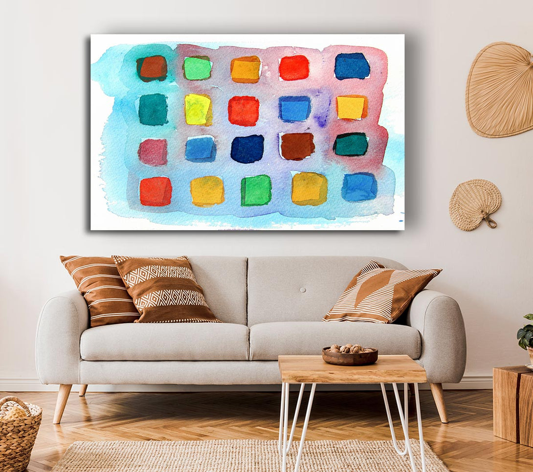  A Canvas Print of Colour Palette Canvas Wall Art