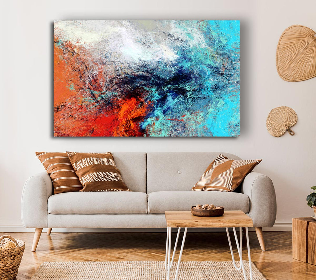 Picture of Fire And Ice Canvas Print Wall Art