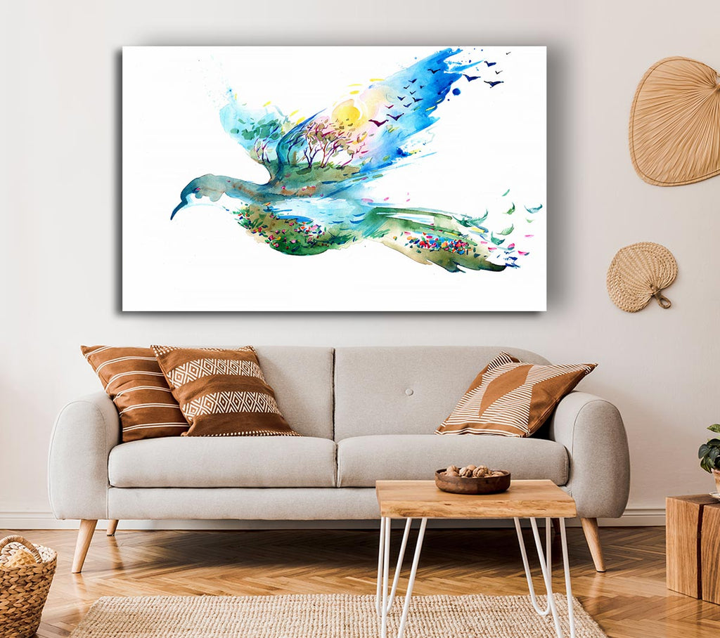 Picture of Dove Magic Canvas Print Wall Art