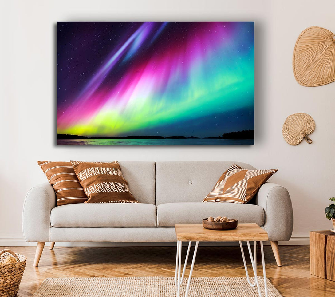  A Canvas Print of Northern Light Display Canvas Print