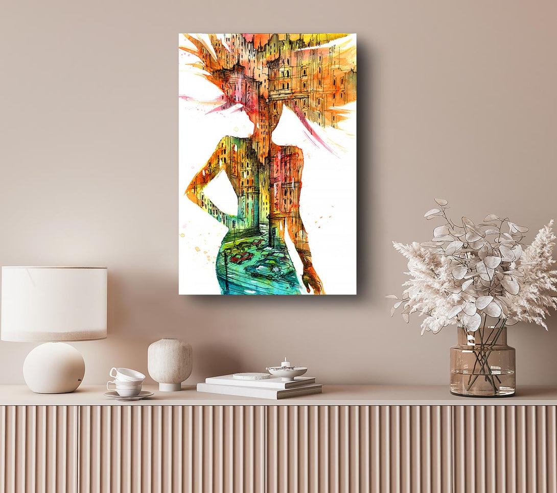 Picture of Woman Of The City Canvas Print Wall Art