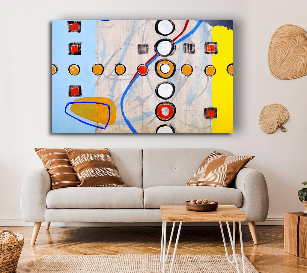 Picture of All Circles And Squares Canvas Print Wall Art