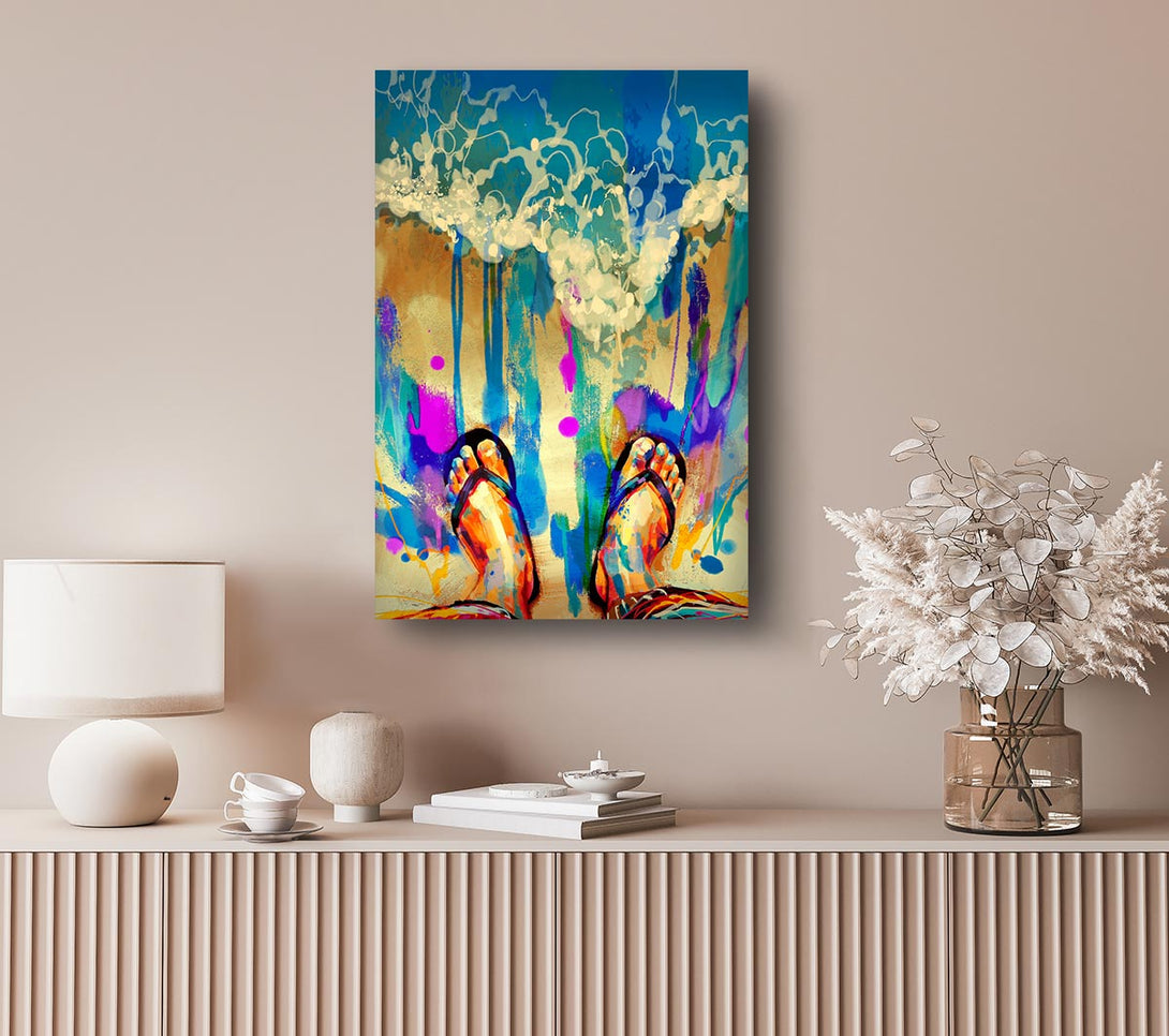 Picture of Flip Flop Heaven Canvas Print Wall Art