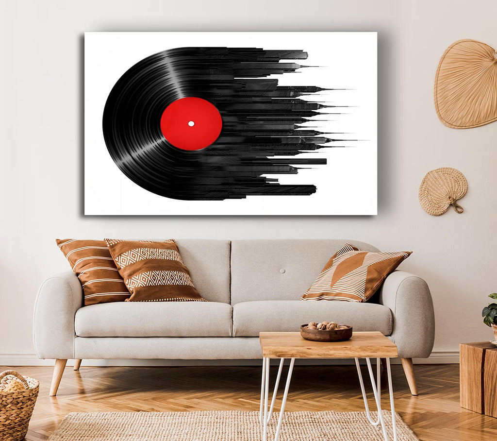 Picture of Album Music City Canvas Print Wall Art