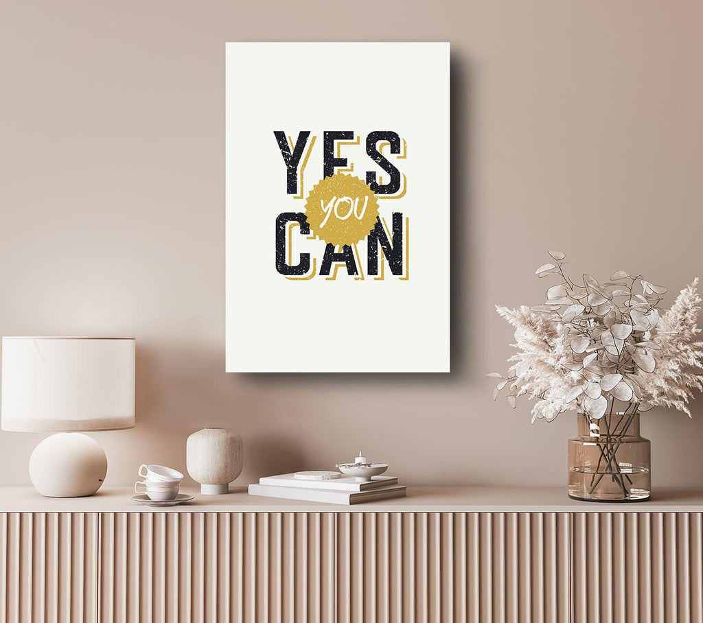 Picture of Yes You Can 2 Canvas Print Wall Art