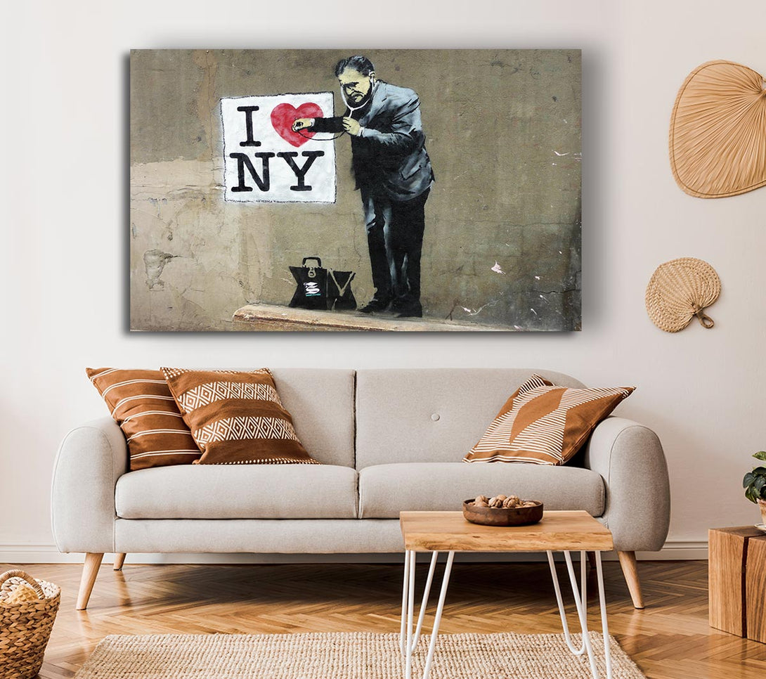 Picture of I love NY Canvas Print Wall Art