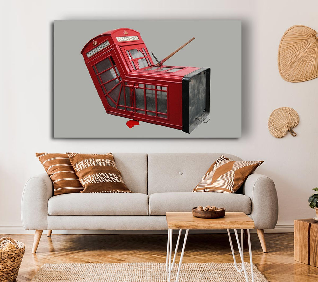 Picture of Telephone box Dismaland Canvas Print Wall Art