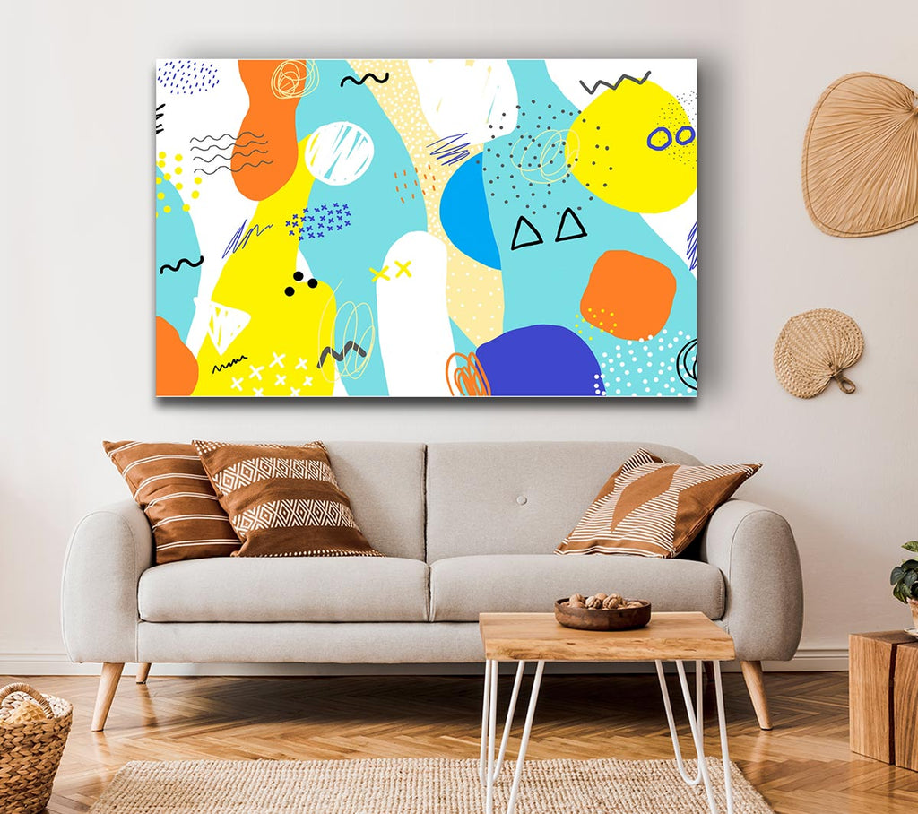 Picture of Modern contemporary illustration Canvas Print Wall Art