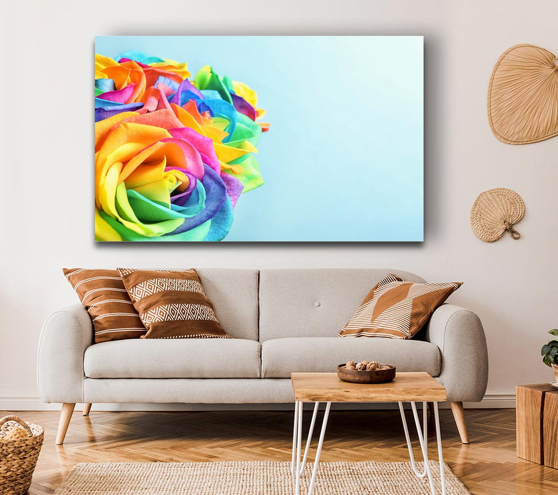 Picture of Rose colour rainbow Canvas Print Wall Art