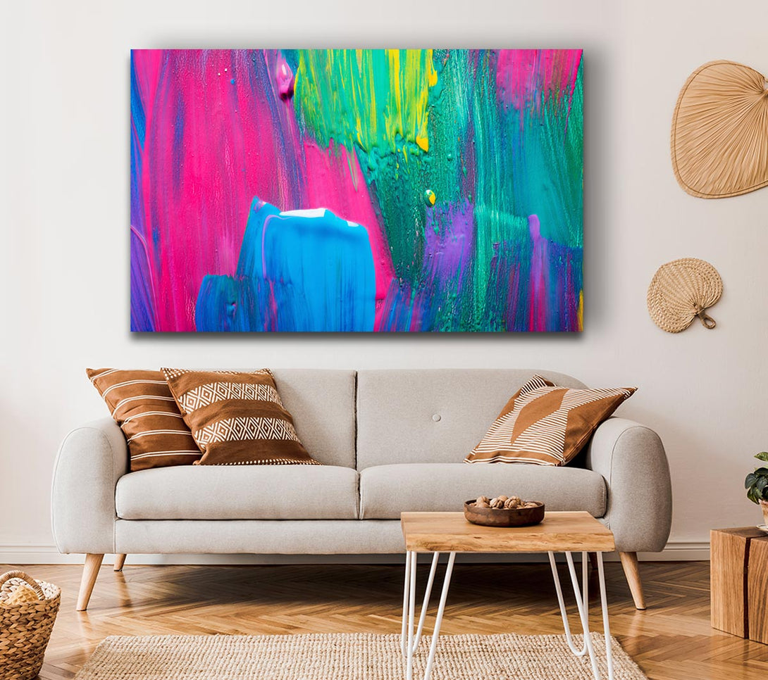 Picture of Bold paint strokes Canvas Print Wall Art