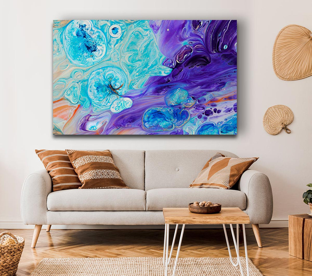 Picture of Bath bomb of colour Canvas Print Wall Art