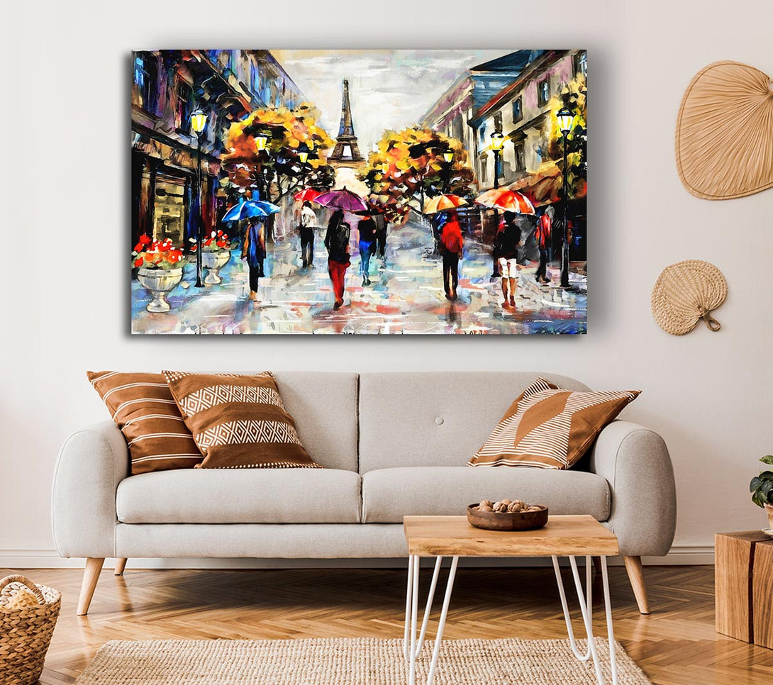  A Canvas Print of Paris In The Morning Canvas Art