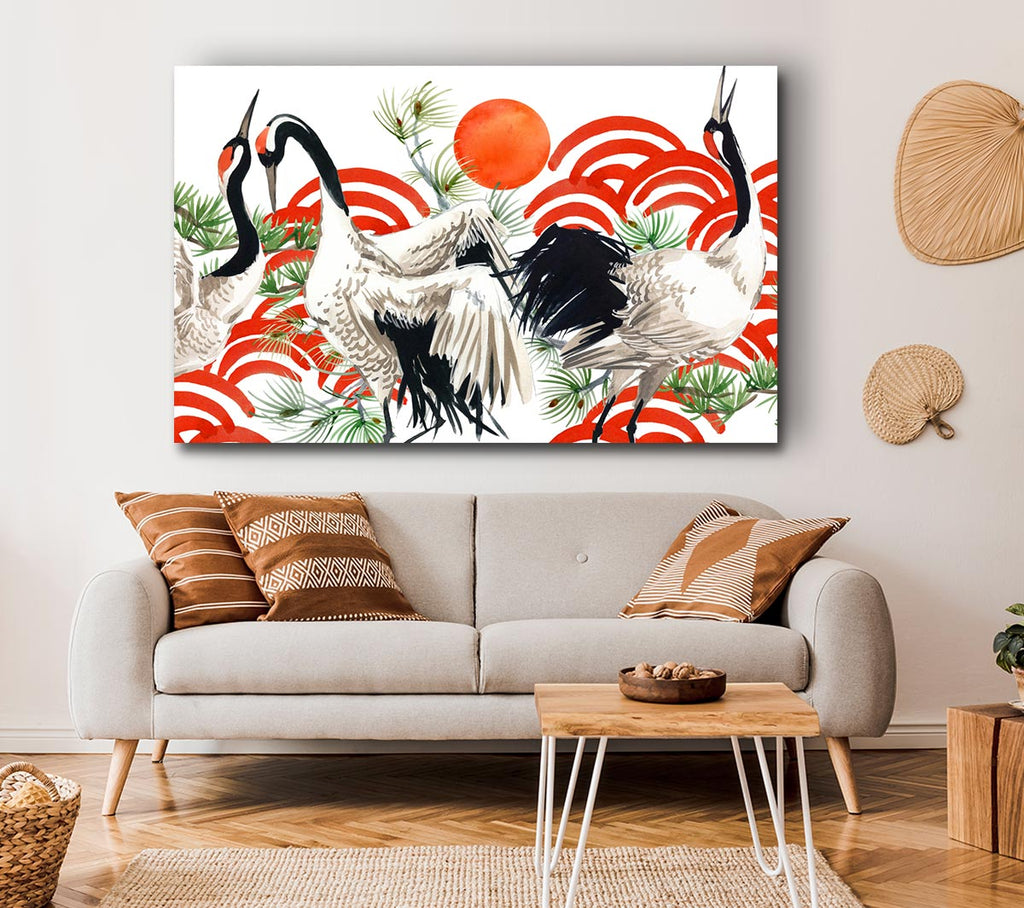 Picture of Japanese Stork Canvas Print Wall Art