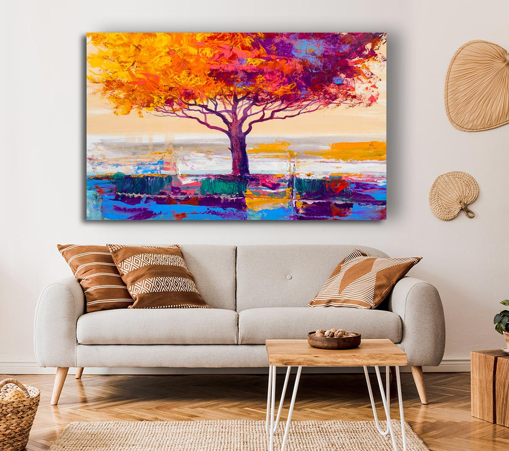Picture of Close Up Tree Autumnal Canvas Print Wall Art