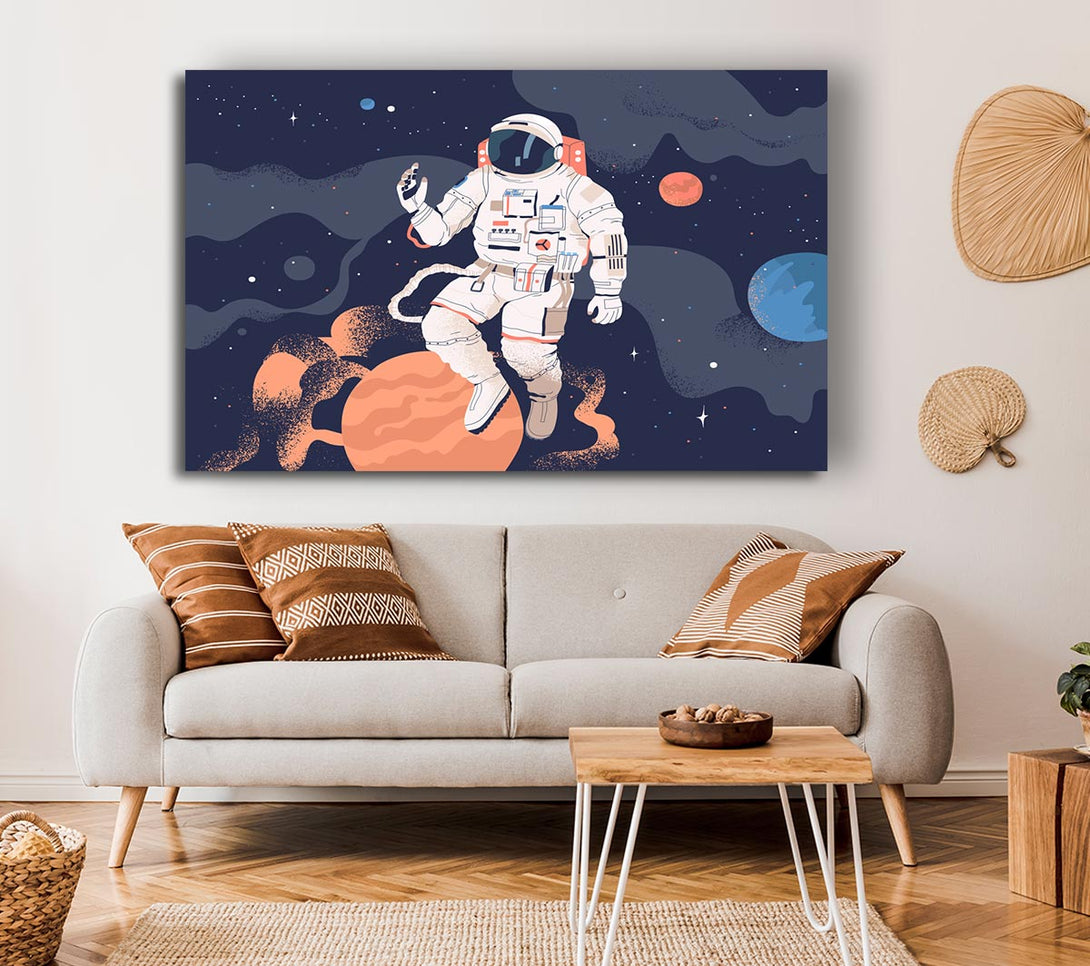 Picture of Space Man Of The Universe Canvas Print Wall Art