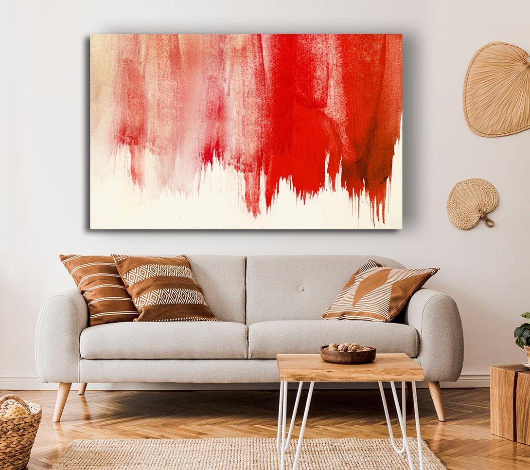 Picture of Striking Red Paint Canvas Print Wall Art
