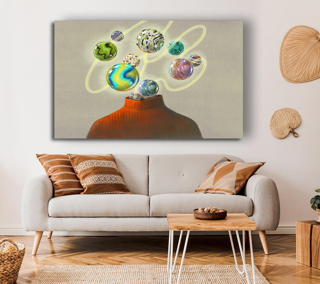 Picture of Head Of The Universe Canvas Print Wall Art