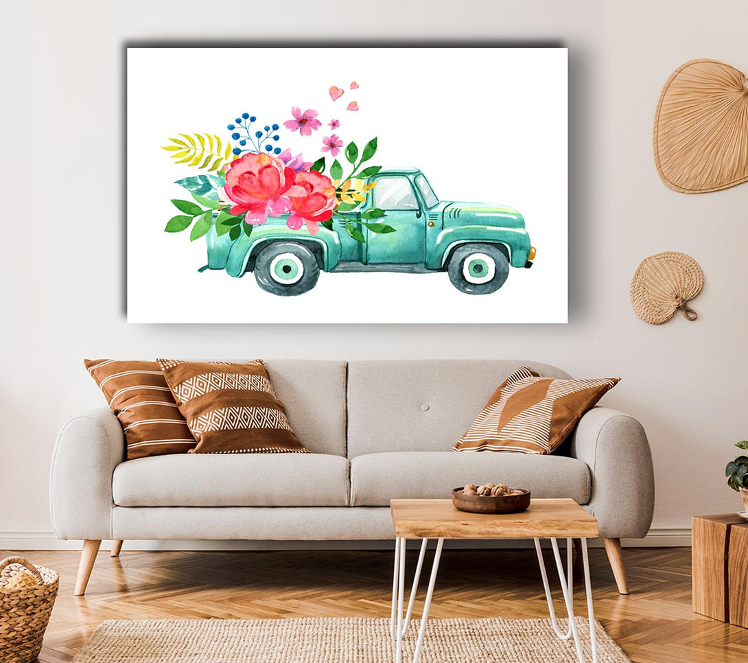 Picture of Pick Up Flowers Canvas Print Wall Art