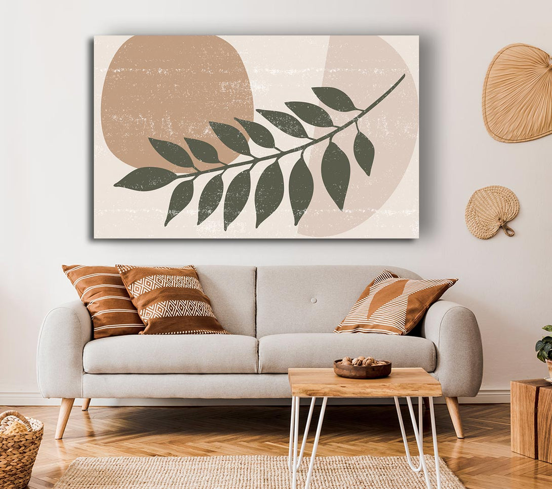 Picture of Leaf Of Modern Art Canvas Print Wall Art