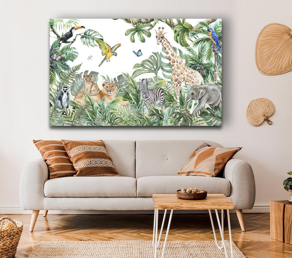 Picture of Safari Jungle Adventure Canvas Print Wall Art
