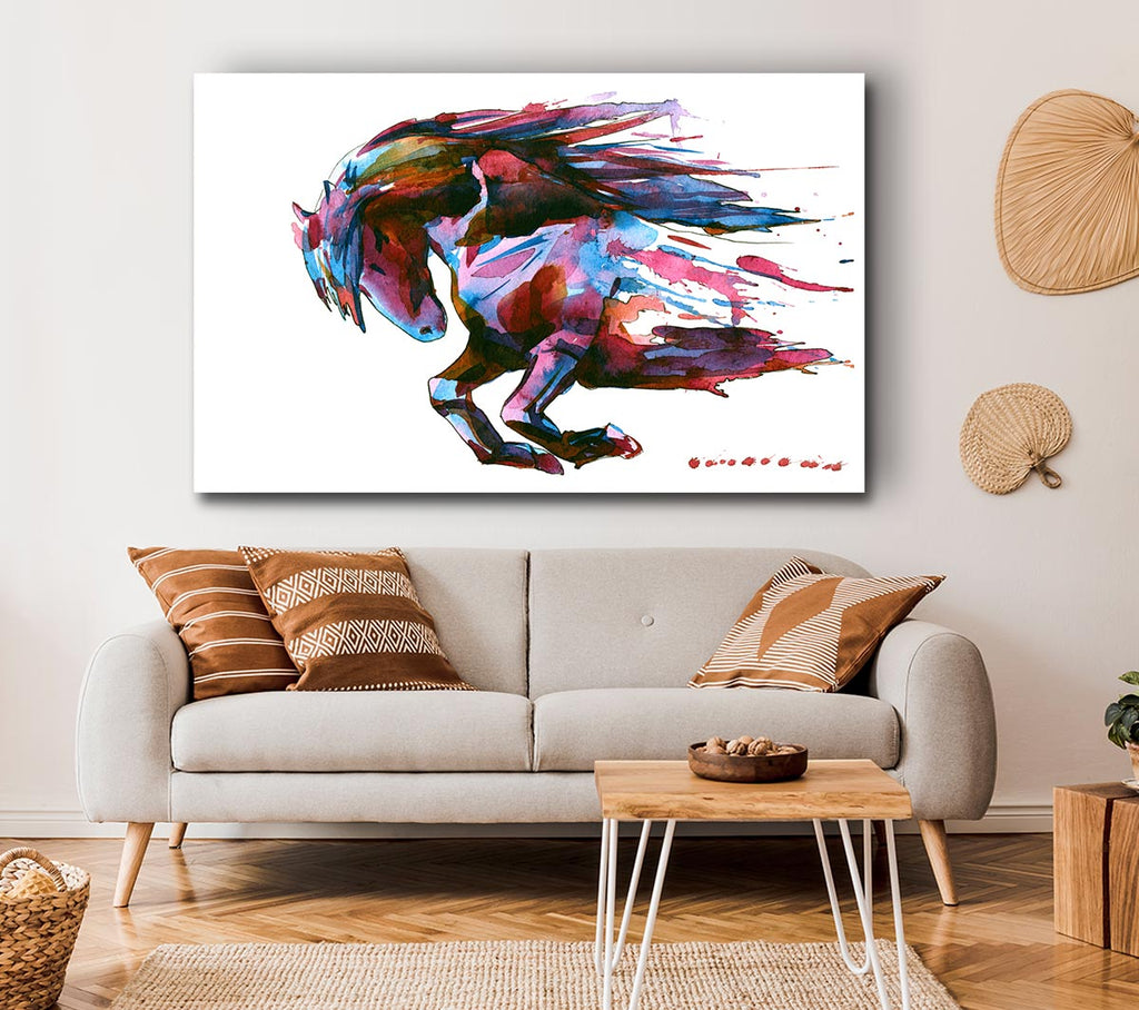 Picture of The Raging Horse Canvas Print Wall Art