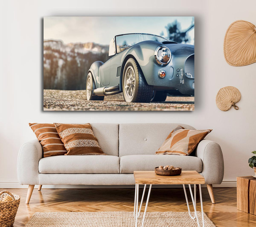 Picture of Classic Sports Car Stance Canvas Print Wall Art