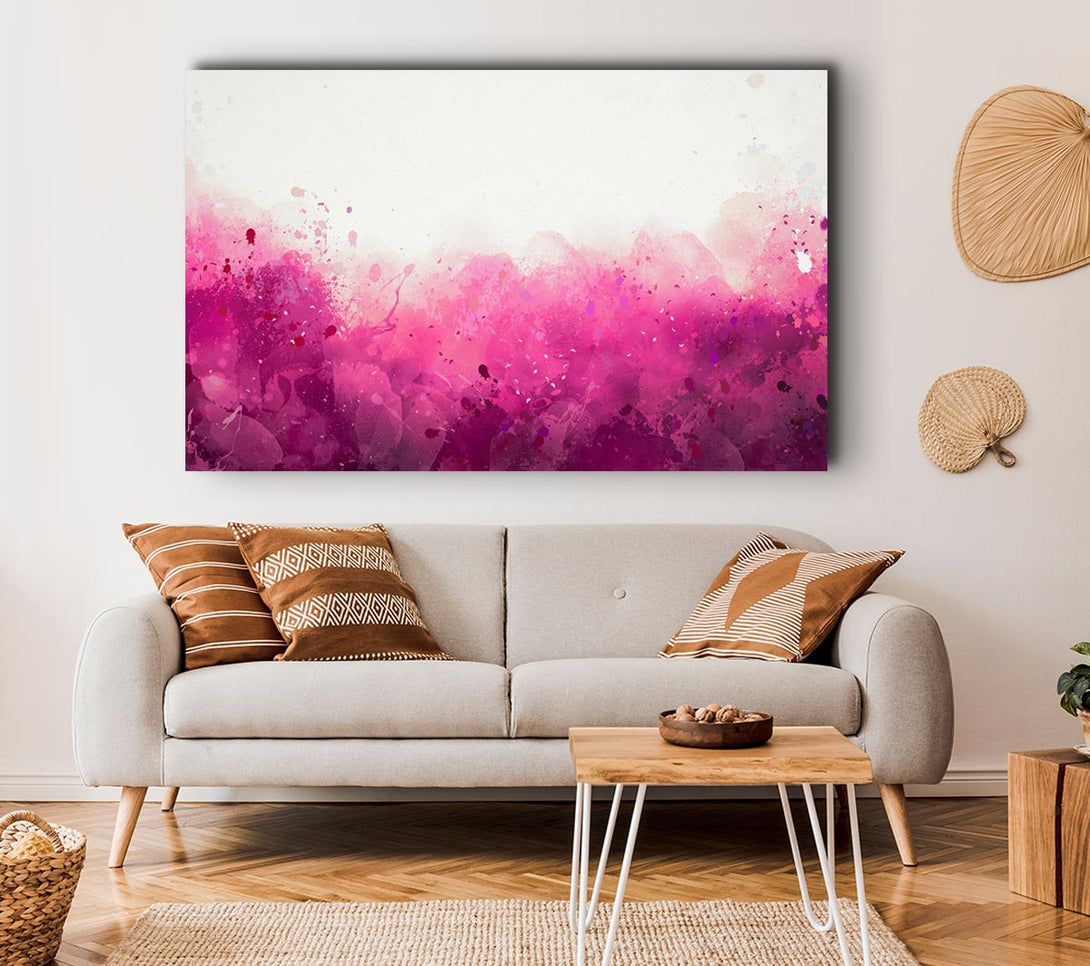 Picture of Pink Blushes Of Colour Canvas Print Wall Art