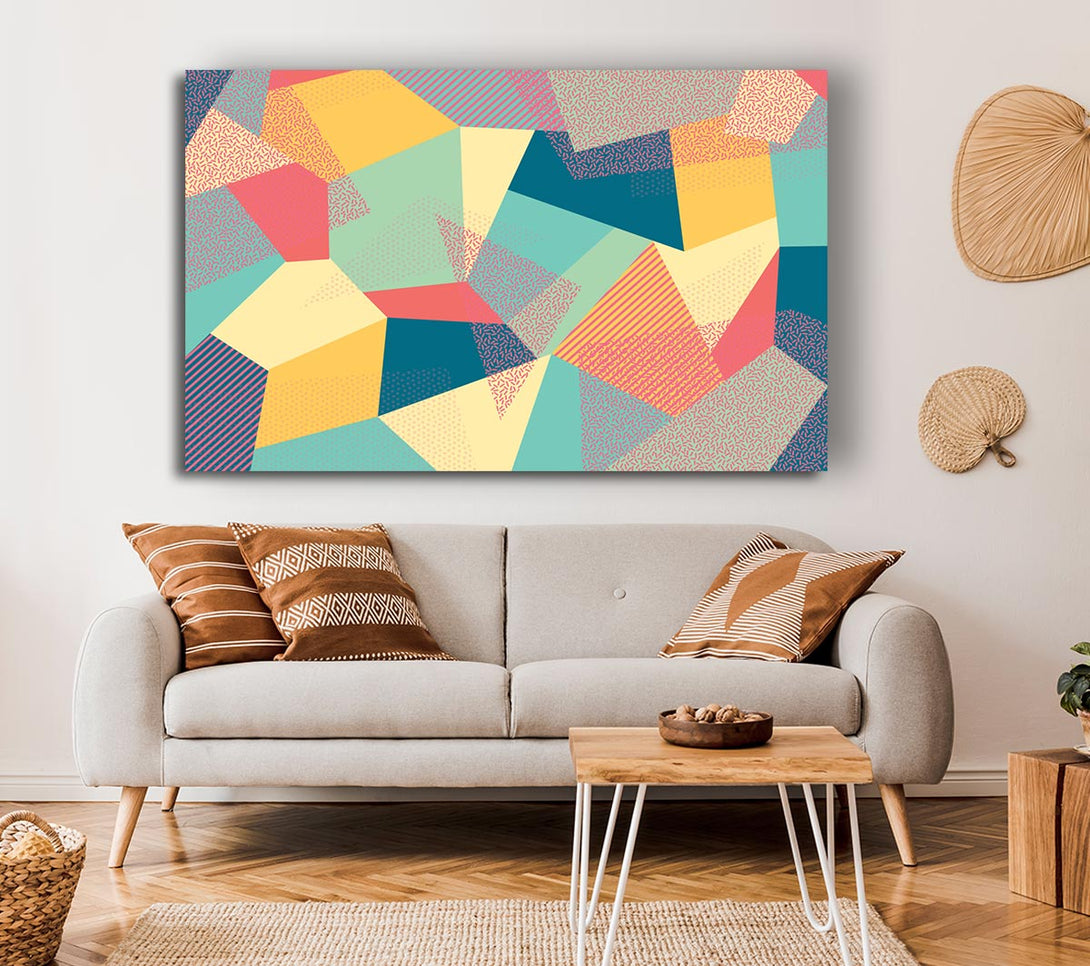 Picture of Abstract Triangles Canvas Print Wall Art