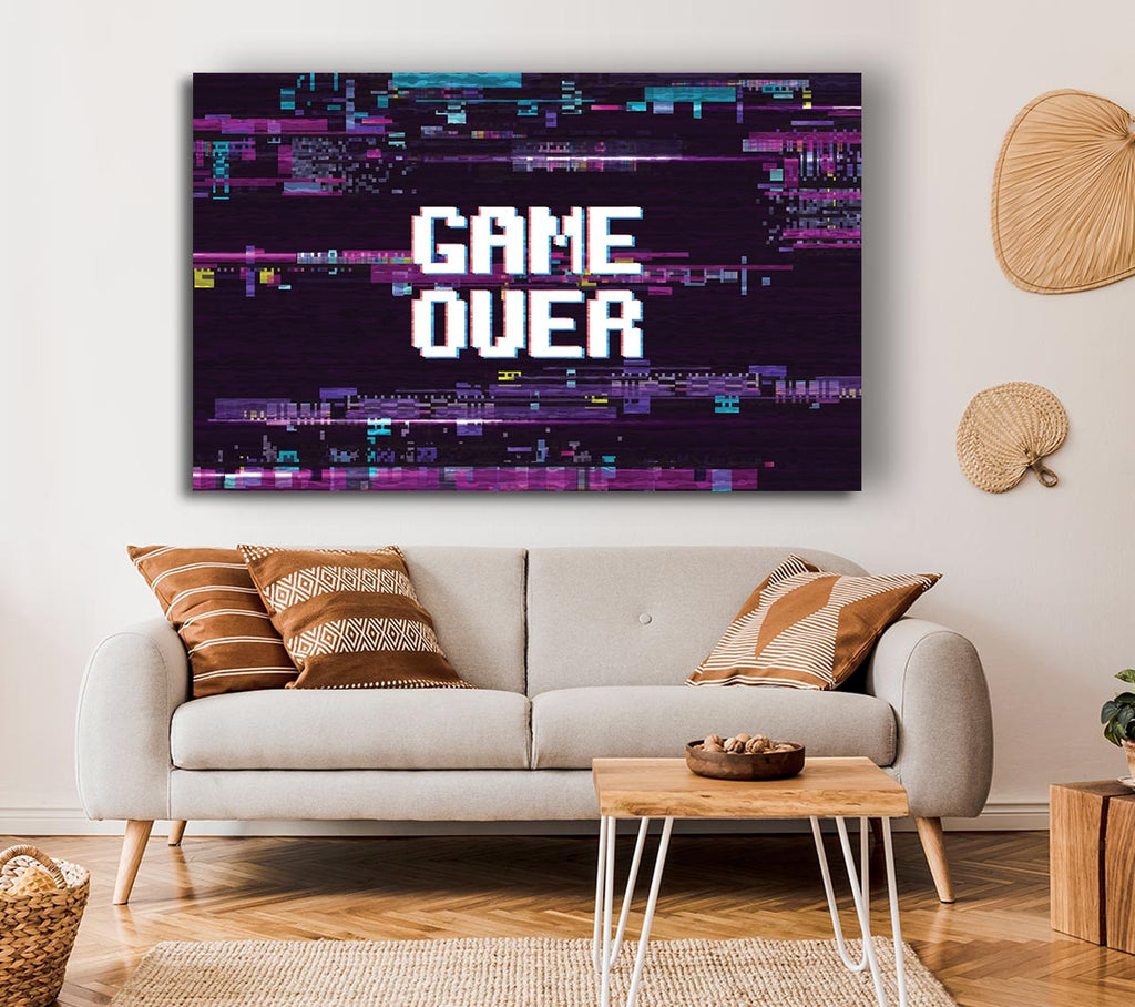 Picture of Game Over Canvas Print Wall Art