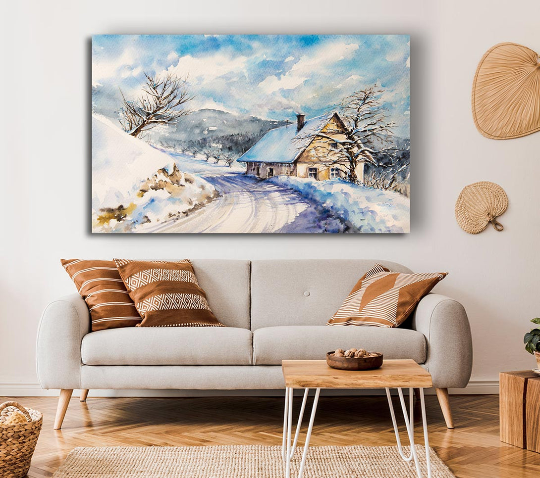Picture of The Winter Retreat Canvas Print Wall Art