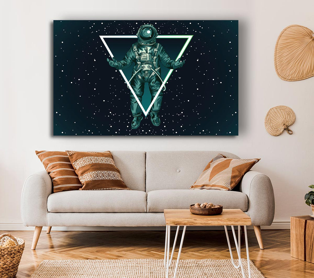 Picture of Triangle Space Man Canvas Print Wall Art