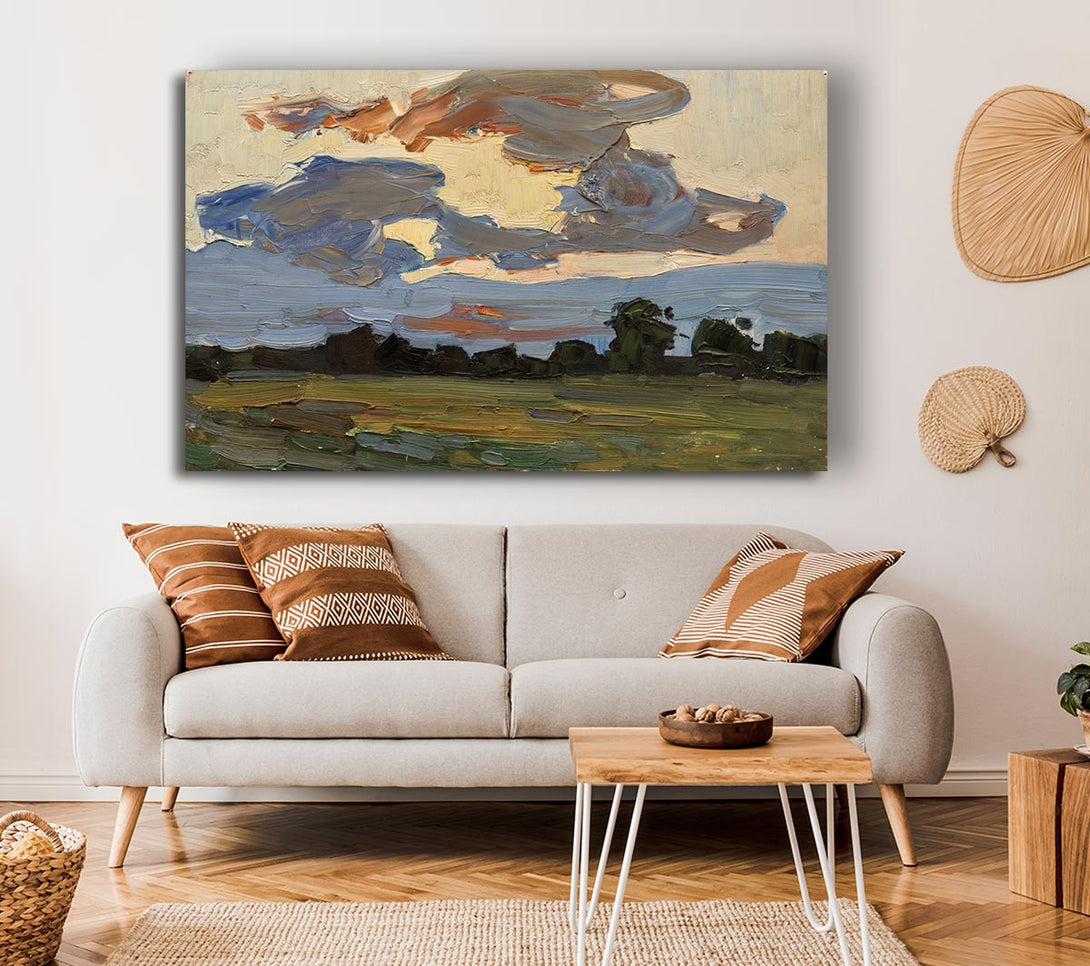 Picture of Abstract Countryside Canvas Print Wall Art