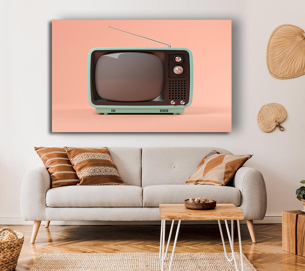 Picture of The Retro Tv Set Canvas Print Wall Art