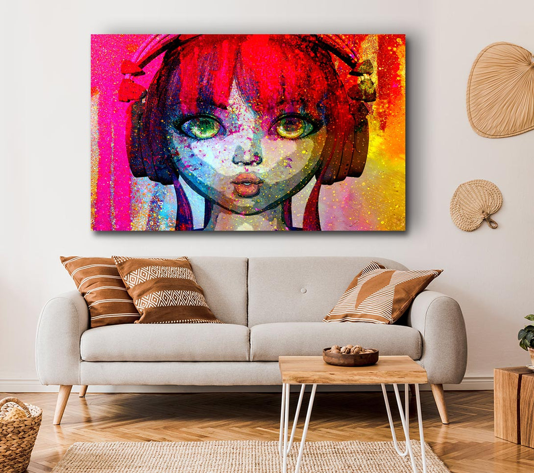 Picture of Dj Urban Woman Canvas Print Wall Art