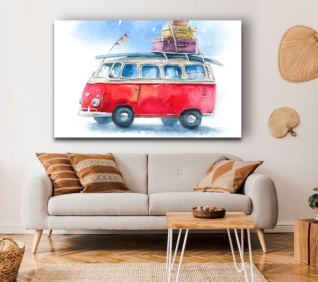 Picture of Delightful Camper Canvas Print Wall Art