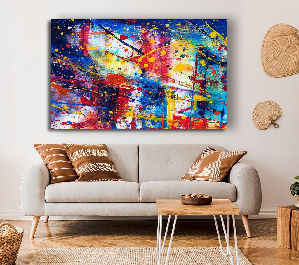 Picture of The Splatter Of The Bridge Canvas Print Wall Art