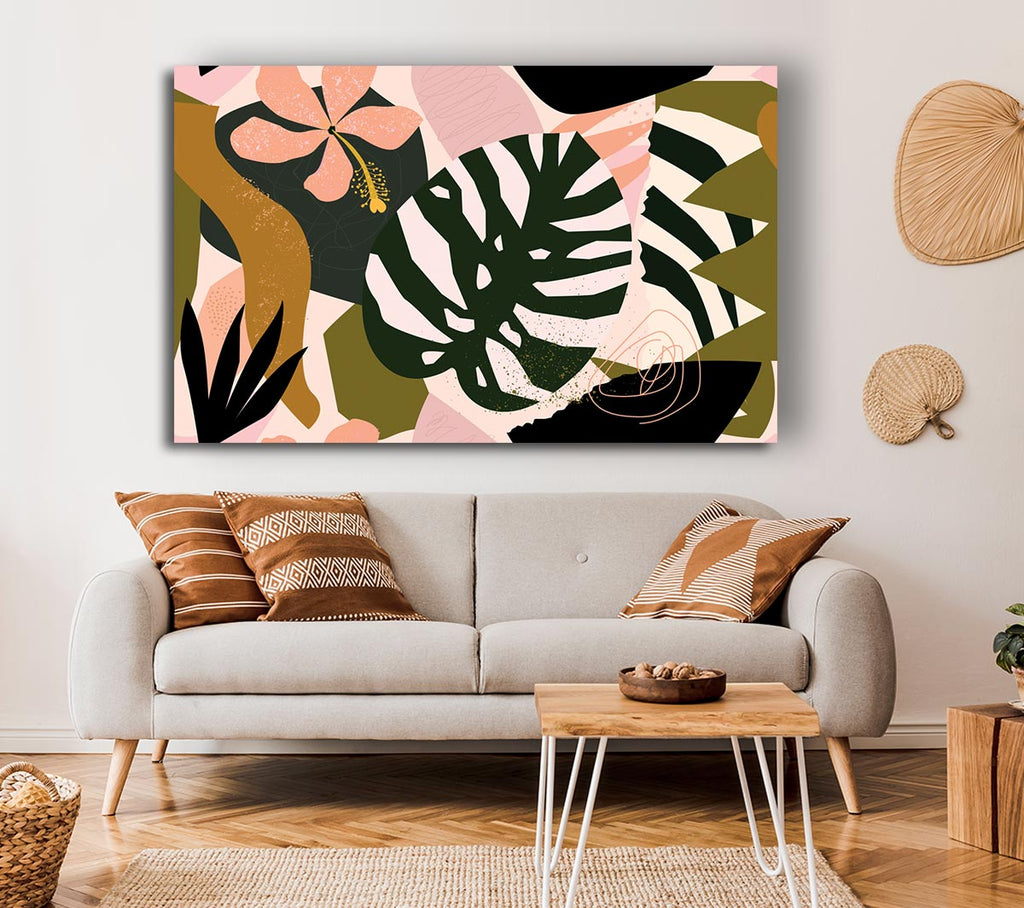 Picture of Swiss Cheese Plant Decor Canvas Print Wall Art