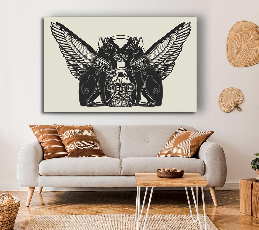 Picture of The Cat Gods Canvas Print Wall Art