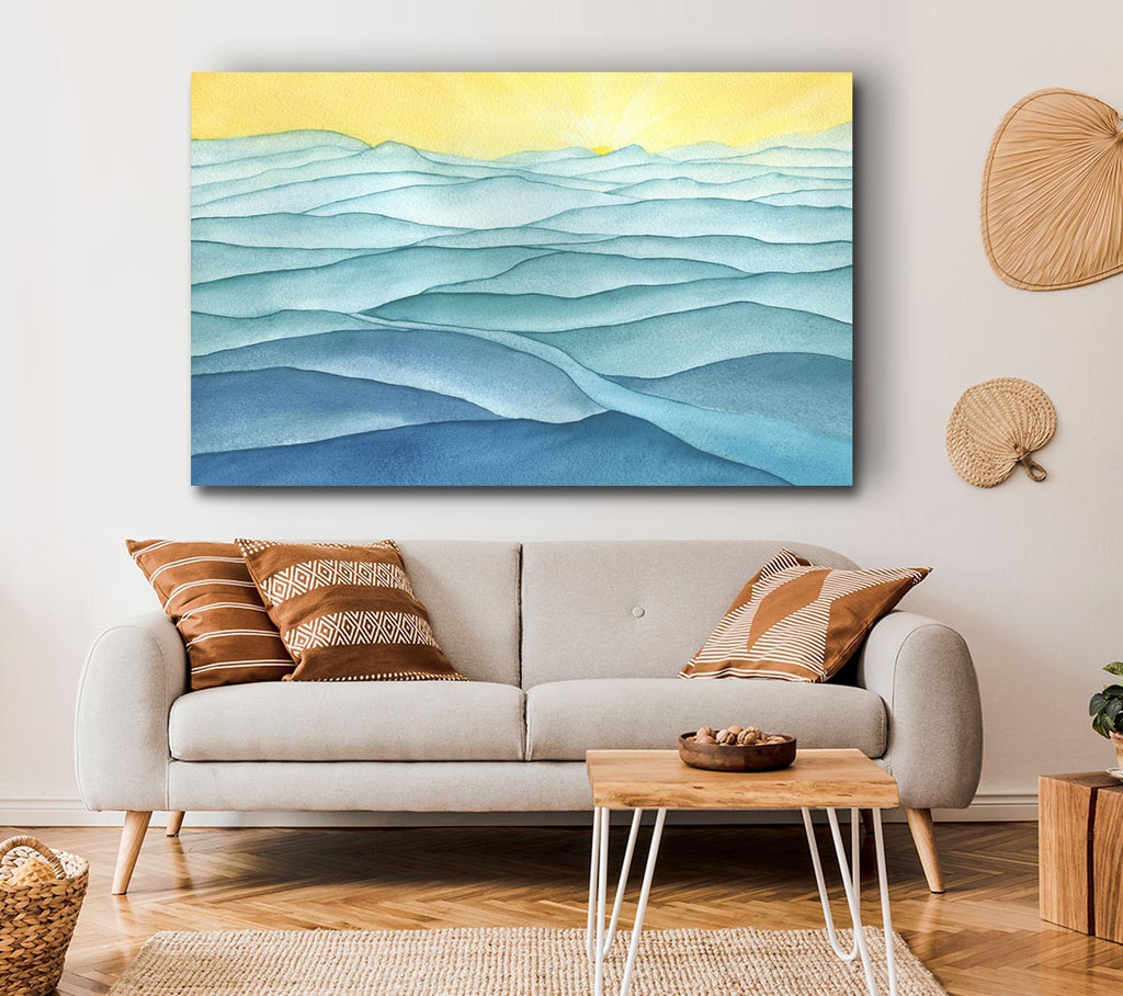 Picture of The Gentle Ripple Waves Canvas Print Wall Art