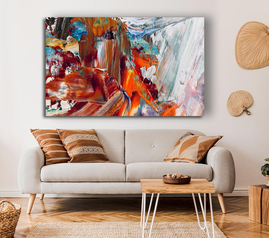 Picture of The Swipes Of The Paint Brush Canvas Print Wall Art