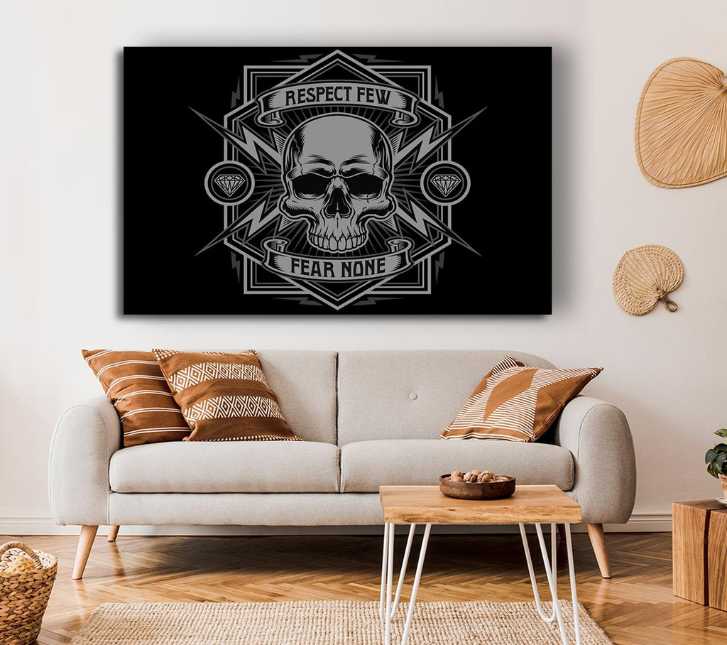 Picture of Respect Few Fear None Canvas Print Wall Art