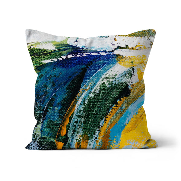 Rough Paint Colours Abstract Cushion