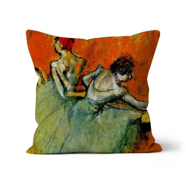 The Ballerinas Degas Orange Art Classic Cushion